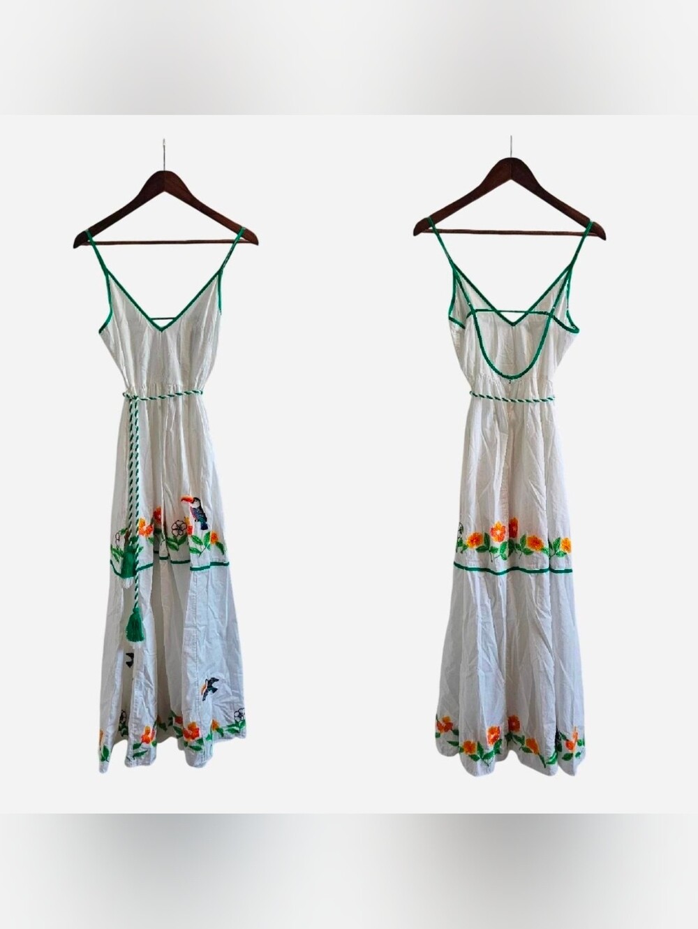 CELANDINE Embroidered Cotton Midi Dress - Picture 4 of 4